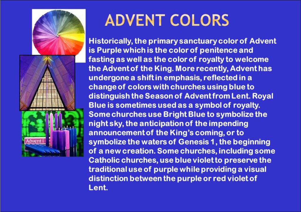 Advent Colors East Baldwin Congregational Church